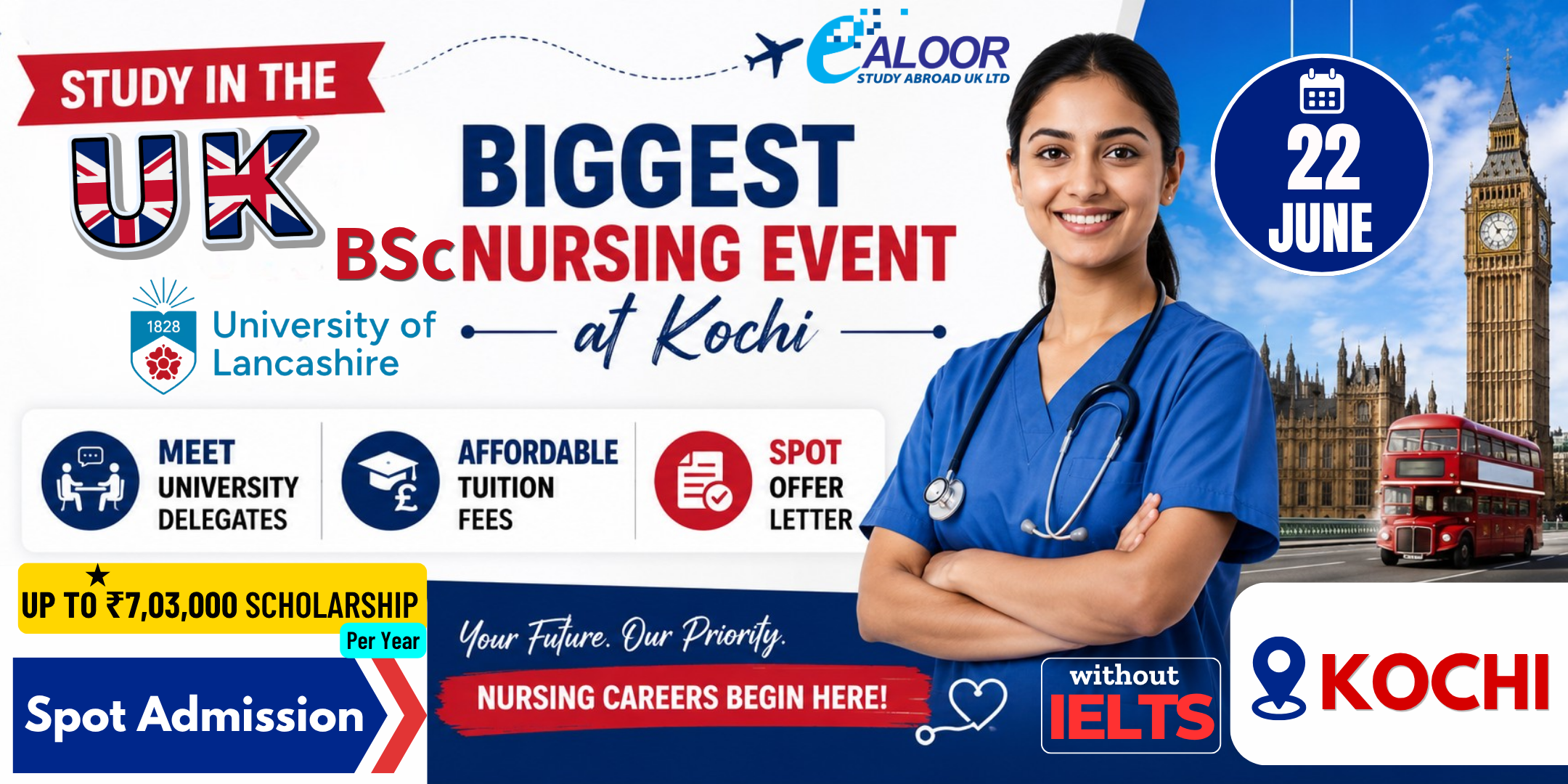 🎓 Study BSc Nursing in the UK – September 2026 Intake | Scholarship up to ₹7 Lakhs